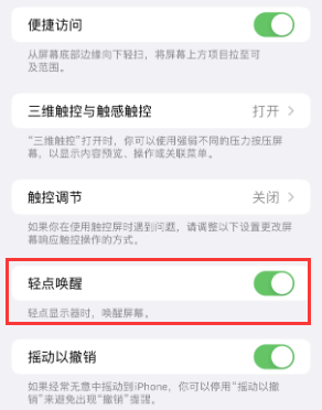 普陀苹果授权维修站分享iPhone轻点无法唤醒怎么办