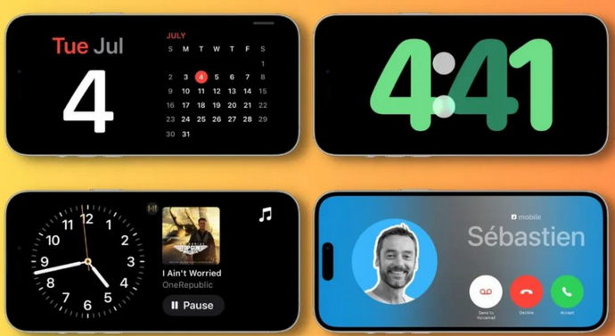 普陀苹果手机维修分享iOS17横屏充电待机显示有什么好处 