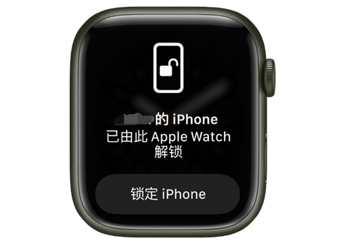 普陀苹果手机维修分享用 AppleWatch 解锁配备面容 ID 的 iPhone方法 