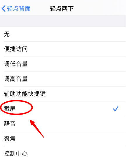 普陀苹果手机维修分享iPhone12如何启用双击截屏 